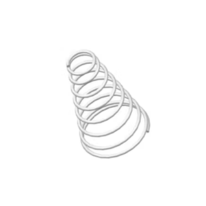 美国专供MW Components TA-2406CS - 0.56英寸高302/304不锈钢锥形弹簧