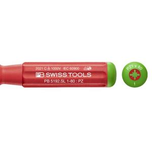 SWISS TOOIS对于Pozidriv螺钉经典VDE超薄螺丝刀PB 5192 SL