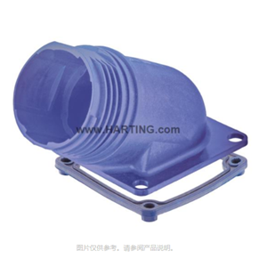 HARTING不封底安装底座Han F+B-HBM angled blue