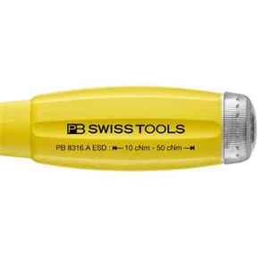 SWISS TOOIS可重复拧紧带模拟刻度的扭矩螺丝刀PB 8316 A ESD