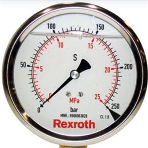 Rexroth用于测量和显示液压系统的压力表ABZMM 40- 16BAR/MPA-R/V-G