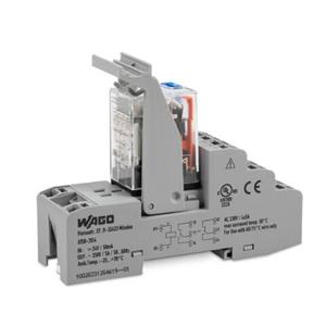 wago 4个转换触点继电器模块858-304