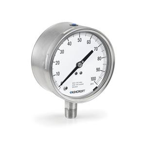 Ashcroft雅斯科全不锈钢安全型弹簧管压力表1209